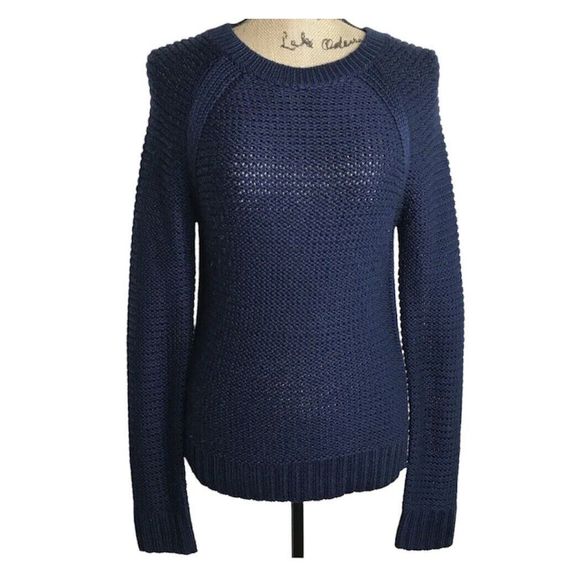 Banana Republic Sweaters - Banana Republic Womens Long Sleeve Pullover Sweater Size Small Blue Wool Blend